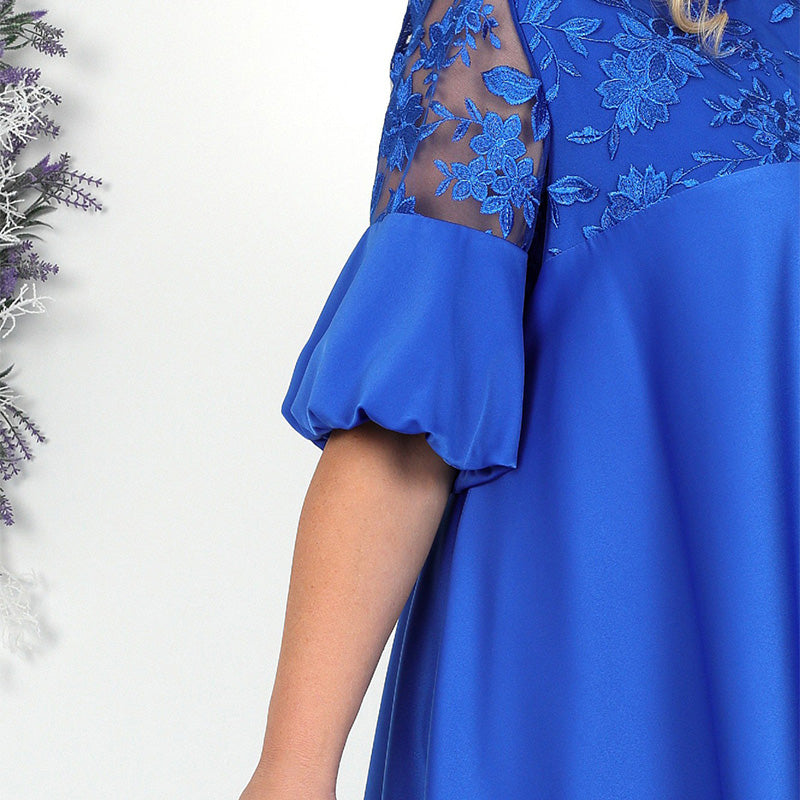 Lässiges A-Linien-Kleid mit Spitzendetail für Damen