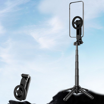 🏆  Heißer Verkauf 50 % Rabatt ✨ Multifunktionaler magnetischer 4-in-1-Selfie-Stick mit 360°-Drehung