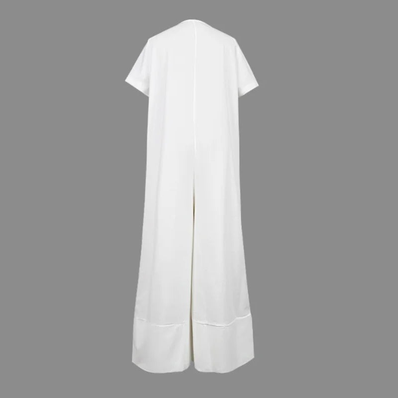 💃🌟Modischer, lockerer Jumpsuit mit V-Ausschnitt für Damen