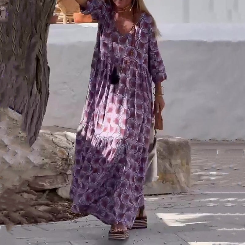 💃Plus Size Casual Flowy Klänning för kvinnor