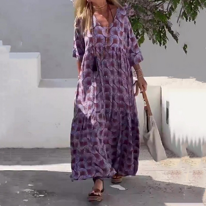 💃Plus Size Casual Flowy Klänning för kvinnor