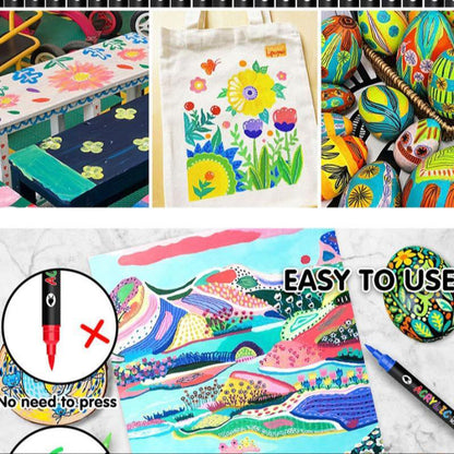 🌈Dual Tip Acrylstift Marker