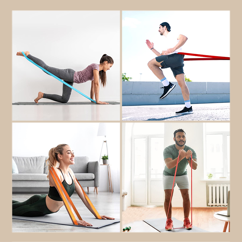 🏋️‍♂️ 50 % RABATT!💪🔥 5-teiliges Fitnessband-Set – 5 Stufen, Anker, Griffe – ideal für Kraft, Yoga & Pilates! 🧘