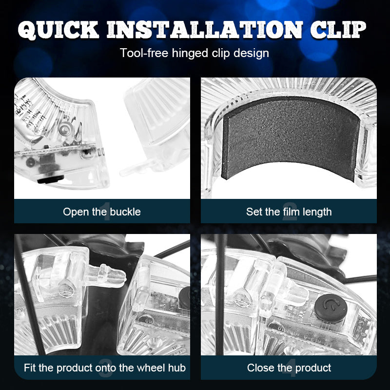 🚴 Bunte Fahrradfelgenbeleuchtung — Für coole Nächte & mehr Sicherheit 🎉💡