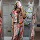 🎉💃Damen-Zweiteiler mit Print – Top und weite Hose