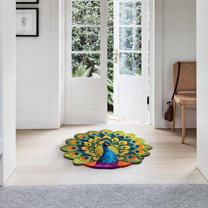 Schnelltrocknende rutschfeste Peacock-Matte
