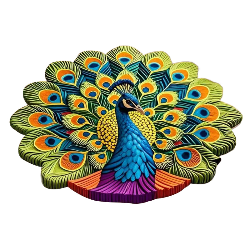Schnelltrocknende rutschfeste Peacock-Matte