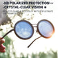 🚀🌤️ Verstellbare getönte, polarisierte runde Sonnenbrille👓