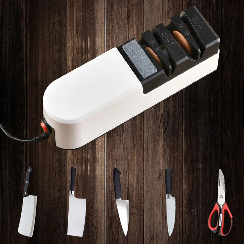 🔪⚙️ Professioneller elektrischer Messerschärfer – Schnelles und präzises Schärfen, Mehrwinkel für Küchen- und Outdoormesser ✨📦