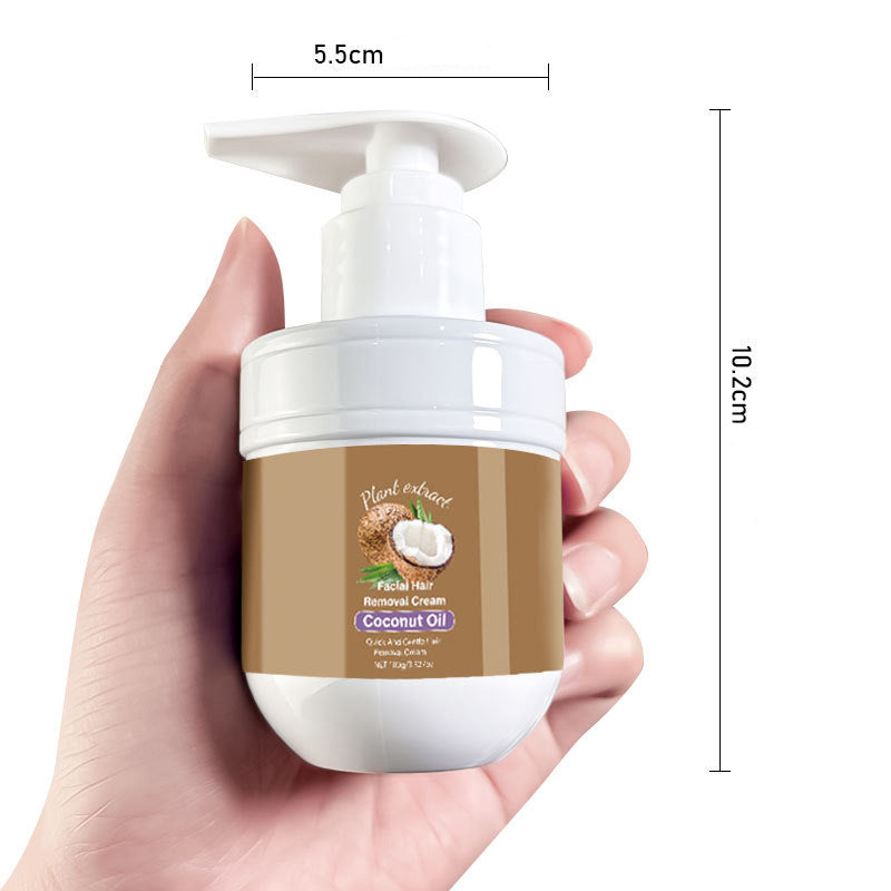 🎊Neujahrsangebot: 50% auf alle Produkte✨Gesichts-Enthaarungscreme mit Kokosöl – Sanfte & effektive Haarentfernung