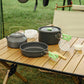 Aluminium-Kochgeschirr-Set für Outdoor & Camping