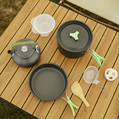 Aluminium-Kochgeschirr-Set für Outdoor & Camping