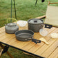Aluminium-Kochgeschirr-Set für Outdoor & Camping