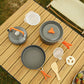 Aluminium-Kochgeschirr-Set für Outdoor & Camping