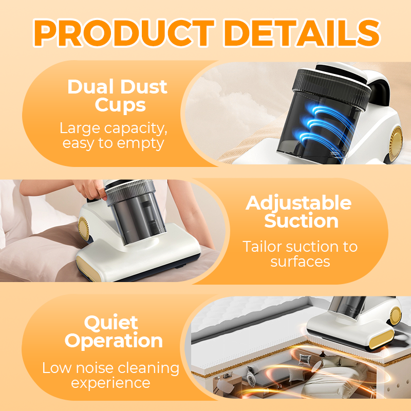 🔥 49 % RABATT! 🛏️✨ Leistungsstarker Matratzensauger – Tiefenreinigung und effektiv 🌀💨