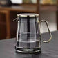 Glas-Teekanne mit magnetischer Wasserabscheidung