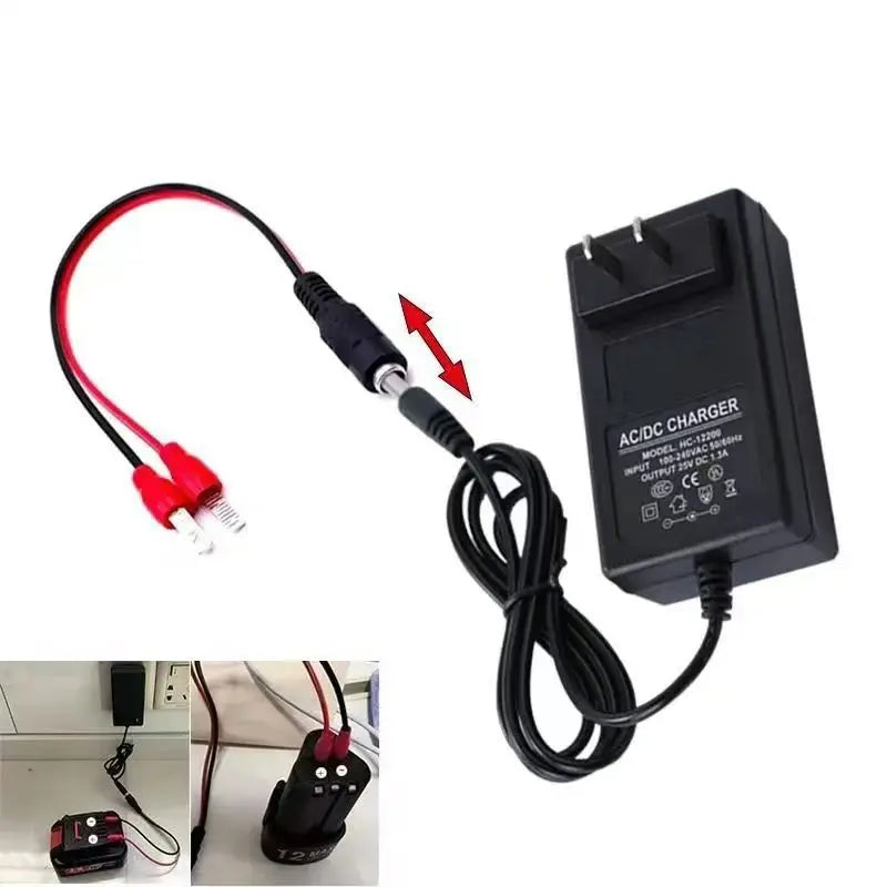 Universalladegerät mit LED-Anzeige 🔋 – Intelligentes Aufladen für alle Elektrowerkzeuge wie Bohrmaschinen, Rasenmäher & mehr 🛠️✨