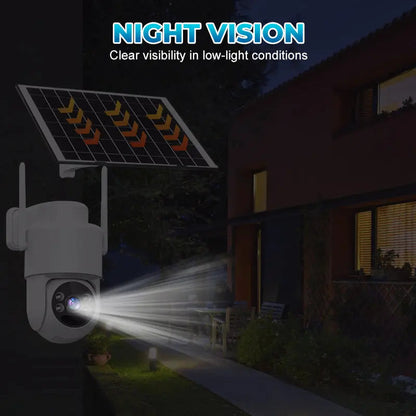 🔥Heißer Verkauf🔥Solarbetriebene kabellose Überwachungskamera mit Alarm
