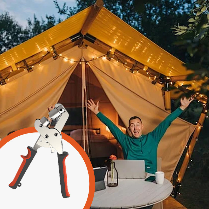 Robuste Handlochzange mit Ösen