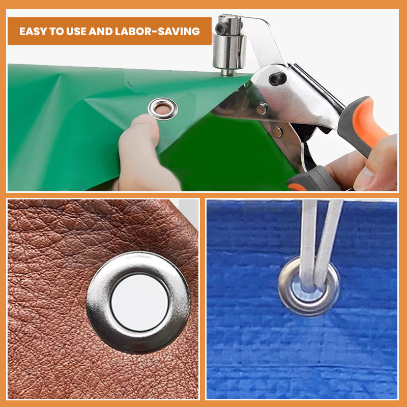 Robuste Handlochzange mit Ösen