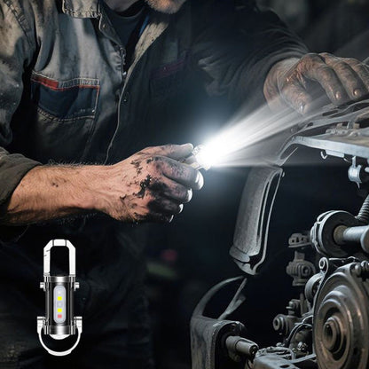 ✨1+1 gratis 🔦 Tragbare wiederaufladbare helle Schlüsselanhänger-Taschenlampe