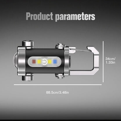✨1+1 gratis 🔦 Tragbare wiederaufladbare helle Schlüsselanhänger-Taschenlampe