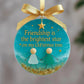 ⏳Freundschafts-Weihnachtsornament aus Seeglas🌊✨Von der Natur geformt und von Hand gefertigt💝