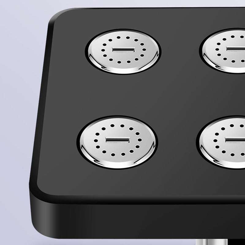 360° verstellbarer quadratischer Duschkopf