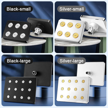 360° verstellbarer quadratischer Duschkopf