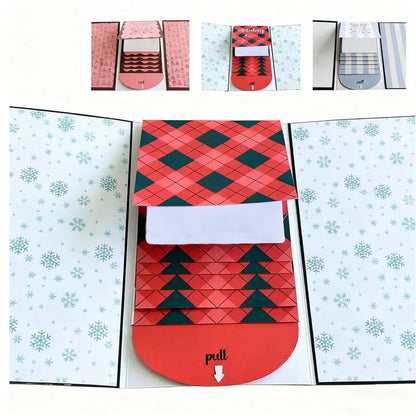 🎅Handgefertigtes Weihnachtsgeschenk-Kartenbüchlein