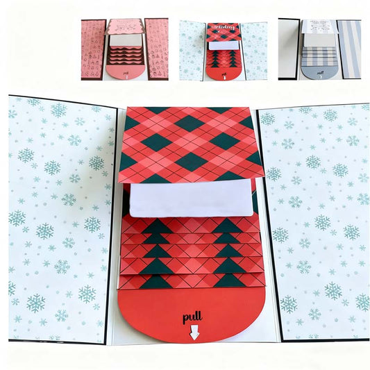 🎅Handgefertigtes Weihnachtsgeschenk-Kartenbüchlein