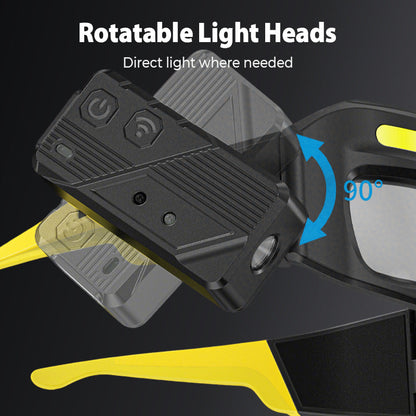 🔧 50% RABATT! 👓 Freihändige LED-Arbeitslichtbrille – 3 Helligkeitsstufen, Wiederaufladbar & Leicht für Reparaturen und Hobby 🛠️
