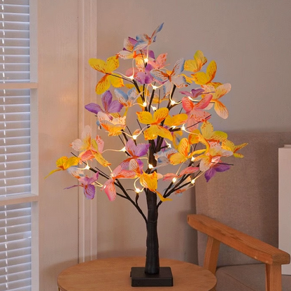 LED-Schmetterlings-Birkenbaum-Licht