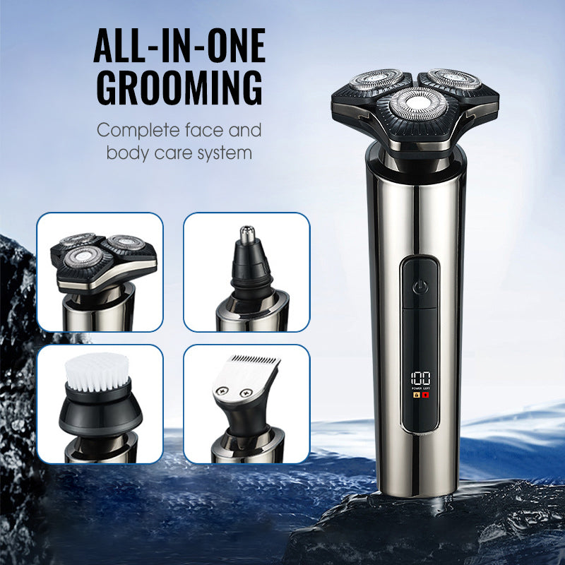 Multifunktionaler Elektrischer LED-Display 3-Klingen-Rasierer für Herren (50% Rabatt)