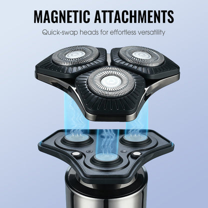 Multifunktionaler Elektrischer LED-Display 3-Klingen-Rasierer für Herren (50% Rabatt)