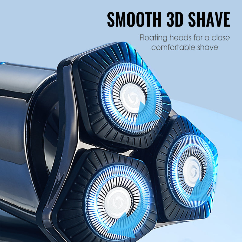Multifunktionaler Elektrischer LED-Display 3-Klingen-Rasierer für Herren (50% Rabatt)