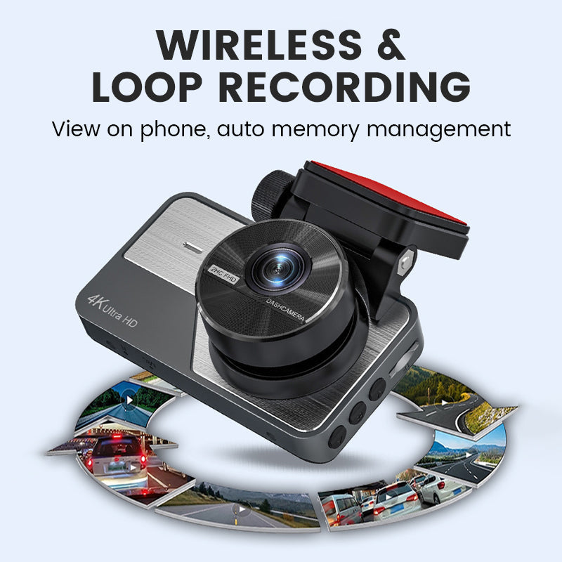 🔥Black-Friday-Mega-Angebot – 50 % Rabatt!🔥4K Ultra HD Dashcam mit Nachtsicht & WLAN - Loop-Aufnahme und Parkmodus
