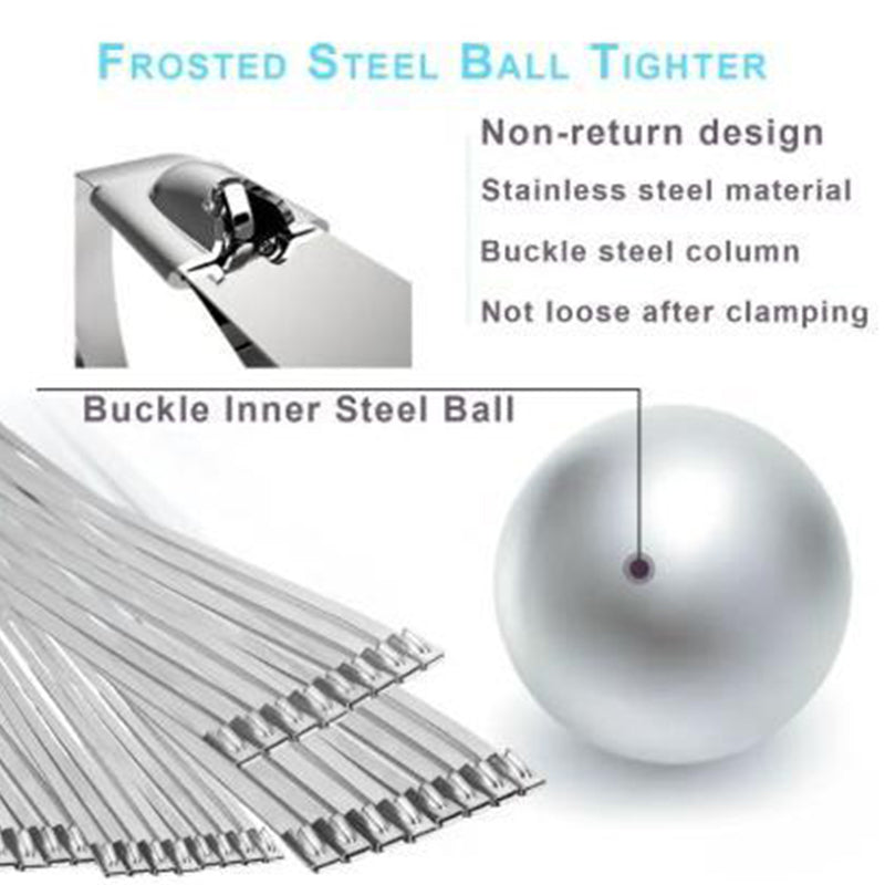 📢📢50 % Rabatt!✨Hochbelastbare selbstsichernde Kabelbinder aus Edelstahl