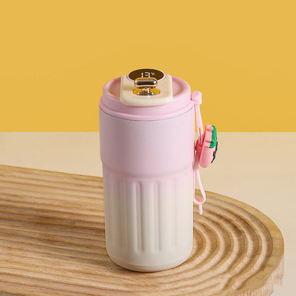 ☕ Kaffeebecher mit LED-Temperaturanzeige – digitaler Thermo-Becher mit Display, wiederaufladbar, ideal für Büro, Zuhause & unterwegs