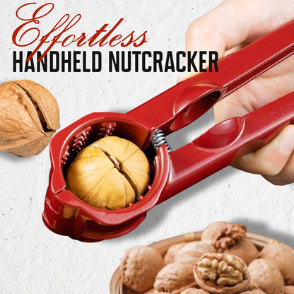 🔥 50 % RABATT! ✨ Leichter manueller Nussknacker – Spritzschutz, Aluminium und Edelstahl, einfach zu verwenden für Nüsse und Mandeln 🥜⚙️