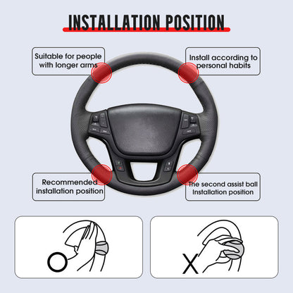 🚗 Heißer Verkauf 50 % Rabatt✨ Ergonomischer Lenkradknauf – rutschfestes Design für besseren Halt unter allen Umständen 🔧💫