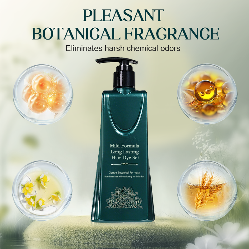 💇‍♀️ KAUFE 2, ERHALTE 1 GRATIS! 🌈 Langzeit-Haarfarben-Set - Graue Haare abdecken ohne Kopfhautschäden ✨🧴