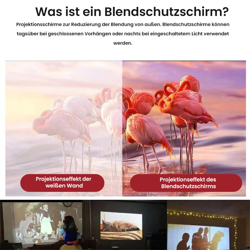 📺 HEIẞER VERKAUF 50% RABATT! ✨ Faltbare & Tragbare Projektions-Leinwand - 120 Zoll mit Mattierter Anti-Licht-Oberfläche für Kinoerlebnis zu Hause 🎬🌟