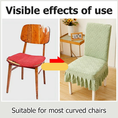 ⏳Zeitlich begrenzt 50 % Rabatt💥Stuhlbezug im neuen Stil mit Jacquard-Kissenaufsatz