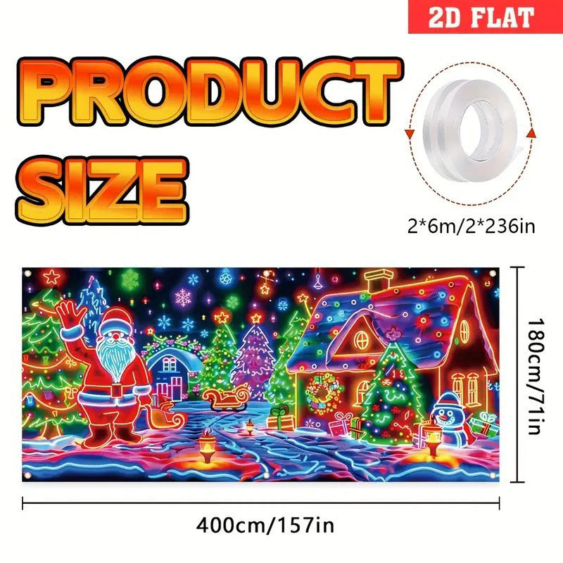 🔥Solange der Vorrat reicht 54 % Rabatt!🎉UV-fluoreszierendes Weihnachtsbanner