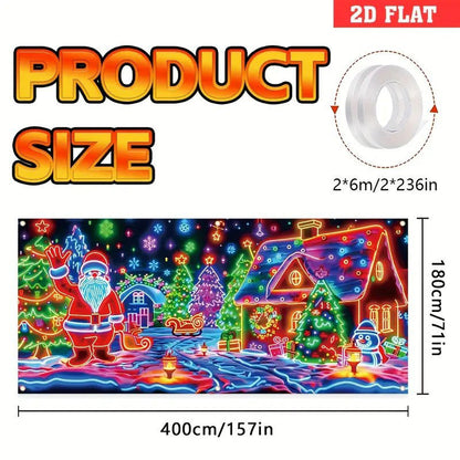 🔥Solange der Vorrat reicht 54 % Rabatt!🎉UV-fluoreszierendes Weihnachtsbanner