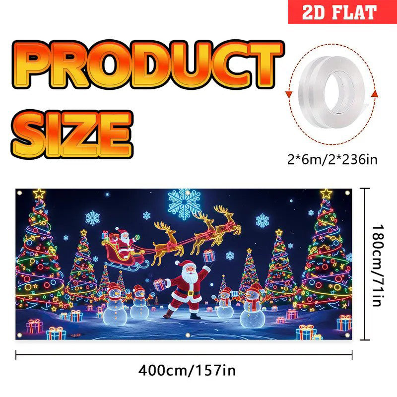 🔥Solange der Vorrat reicht 54 % Rabatt!🎉UV-fluoreszierendes Weihnachtsbanner