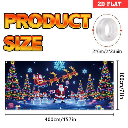 🔥Solange der Vorrat reicht 54 % Rabatt!🎉UV-fluoreszierendes Weihnachtsbanner