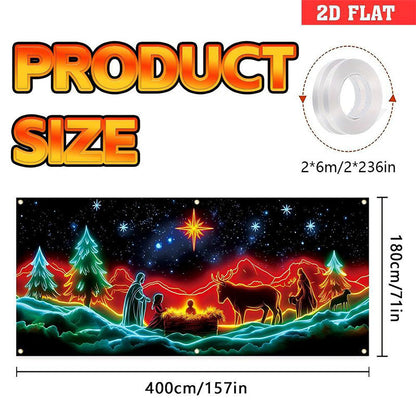 🔥Solange der Vorrat reicht 54 % Rabatt!🎉UV-fluoreszierendes Weihnachtsbanner