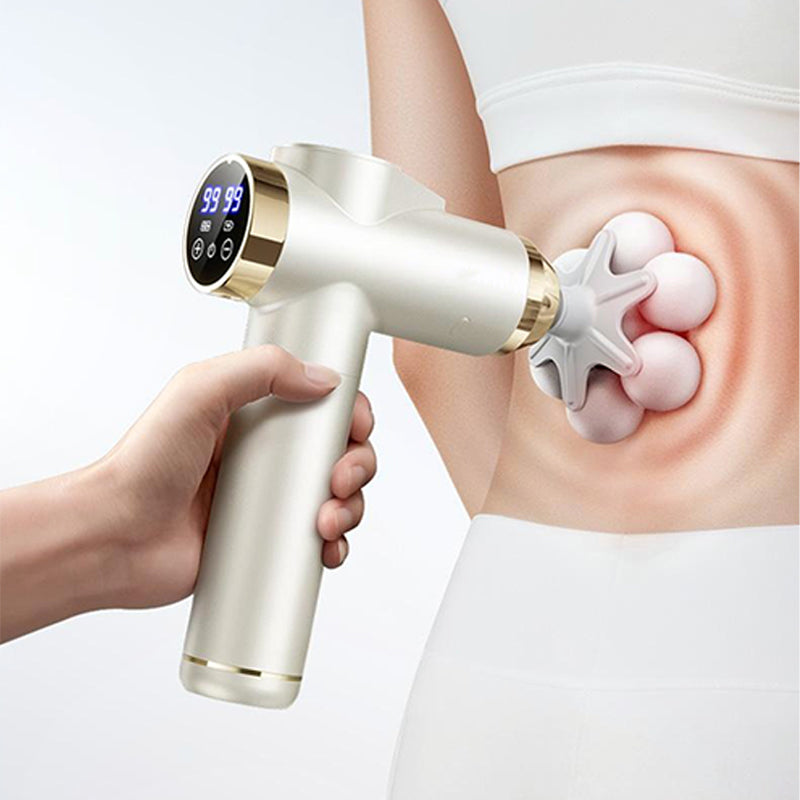 Intelligente Tiefengewebe-Massagepistole mit Multi-Aufsätzen